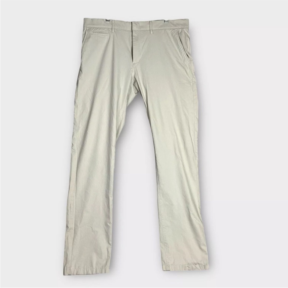 J Crew Tech Pants Men's 34x34 Fits 36x32 Beige 484 Slim Performance Preppy